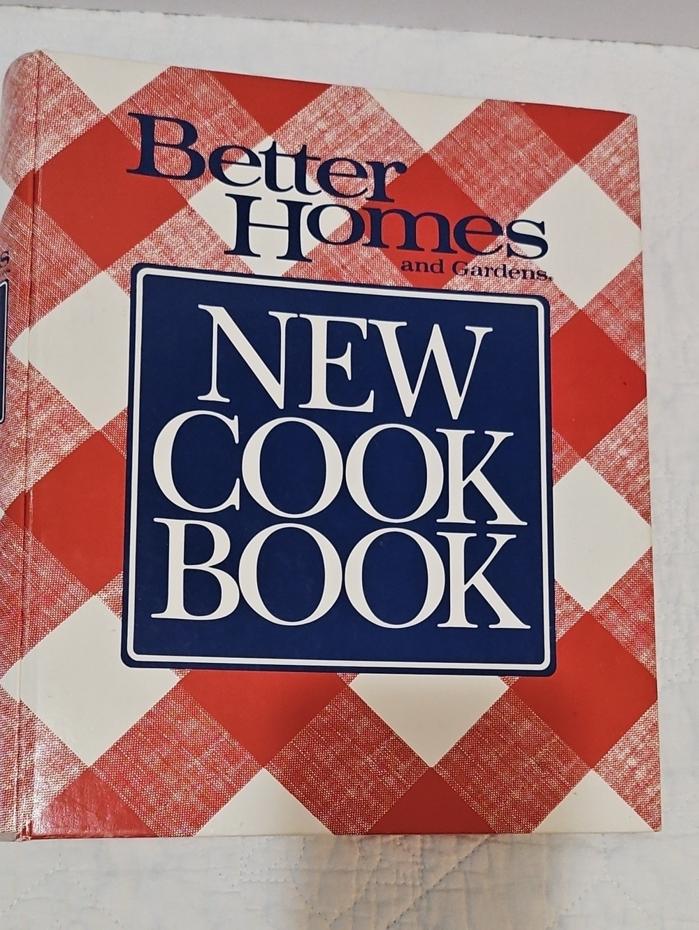 Better Homes And Gardens New Cook Book – Red and Navy Plaid Cover